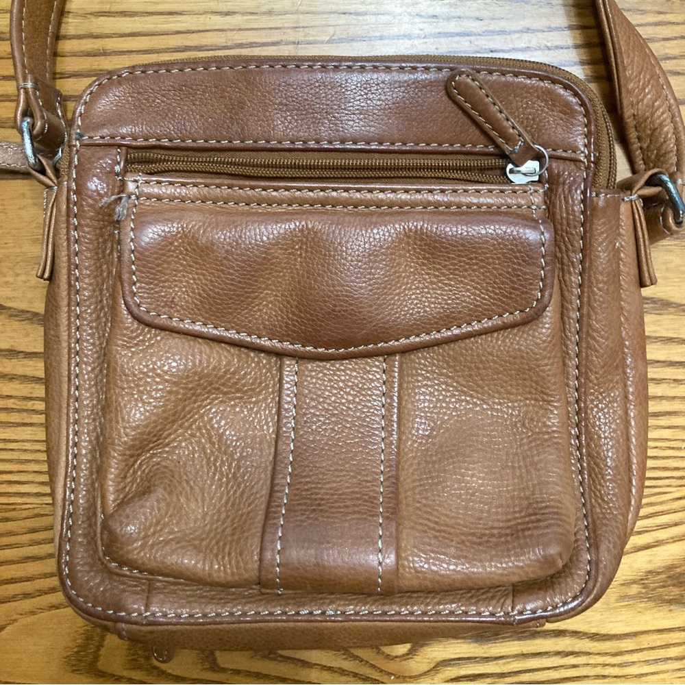 Fossil Tan Leather Men's Messenger Bag